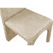 Maklaine Contemporary Beige Velvet Dining Side Chair (Set of 2)