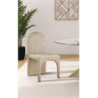 Maklaine Contemporary Beige Velvet Dining Side Chair (Set of 2)