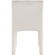 Maklaine Contemporary Soft Rich Cream Finish Velvet Dining Chair