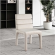 Maklaine Contemporary Soft Rich Cream Finish Velvet Dining Chair