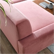 Maklaine Modern Tufted Back Performance Velvet Sofa in Dusty Rose Pink