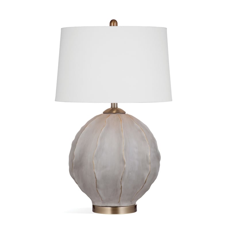 Maklaine Modern / Contemporary Table Lamp in Gray Finish Resin