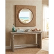 Maklaine Modern / Contemporary Wall Mirror in Natural Finish Wood