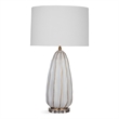 Maklaine Modern / Contemporary Table Lamp in White Finish Ceramic