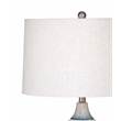 Maklaine Contemporary Table Lamp in Blue and Cream Finish Ceramic