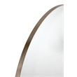Maklaine Contemporary Oversized Wall Mirror in Silver Metal Frame