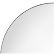 Maklaine Contemporary Oversized Wall Mirror in Silver Metal Frame