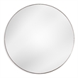 Maklaine Contemporary Oversized Wall Mirror in Silver Metal Frame