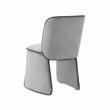 Maklaine Modern Contemporary Gray Finish Velvet Dining Chair