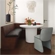 Maklaine Modern Contemporary Gray Finish Velvet Dining Chair