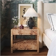 Maklaine Modern Contemporary Black Finish Pleated Table Lamp