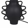 Maklaine Modern Contemporary Black Finish Pleated Table Lamp