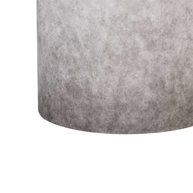 Maklaine Modern Contemporary Gray Ombre Concrete Round Stool