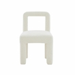 Maklaine Modern Contemporary Hazel Cream Boucle Dining Chair