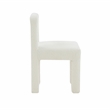 Maklaine Modern Contemporary Hazel Cream Boucle Dining Chair