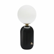 Maklaine Modern Contemporary Glass Table Lamp in Black Finish