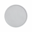Maklaine Modern Contemporary Stone Side Table in White Finish