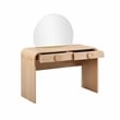 Maklaine Modern Contemporary Natural Ash 2-Drawer Vanity Desk