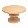Maklaine Modern Contemporary Natural Rattan Round Dining Table