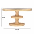 Maklaine Modern Contemporary Natural Rattan Round Dining Table