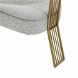 Maklaine Modern Contemporary Speckled Gray Boucle Dining Chair