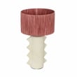 Maklaine Contemporary Wild Thing Beige Papier Mache Table Lamp