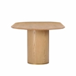 Maklaine Modern Contemporary Natural Ash Wood Oval Dining Table