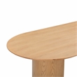 Maklaine Modern Contemporary Natural Ash Wood Oval Dining Table