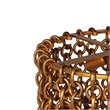 Maklaine Modern Contemporary Brass Chain Link 3-Tier Chandelier