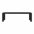 Maklaine Modern Contemporary Black Oak Rectangular Dining Table