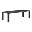 Maklaine Modern Contemporary Black Oak Rectangular Dining Table