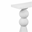 Maklaine Modern Contemporary Resin Console Table in White Finish