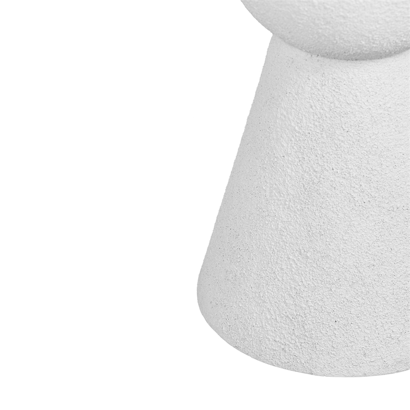 Maklaine Modern Contemporary Resin Console Table in White Finish