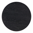 Maklaine Modern Contemporary Wood Entry Table in Black Oak Finish