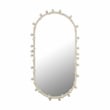 Maklaine Modern Contemporary Bubbles Ivory Large Oval Wall Mirror