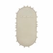 Maklaine Modern Contemporary Bubbles Ivory Large Oval Wall Mirror