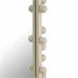 Maklaine Modern Contemporary Bubbles Ivory Large Oval Wall Mirror