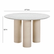 Maklaine Modern Terrazzo Concrete Indoor  /  Outdoor Dining Table
