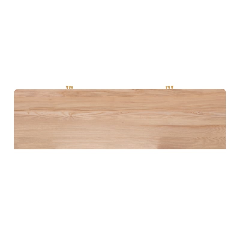 Maklaine Modern Contemporary Cane 6 Drawer Dresser in Brown Finish