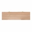 Maklaine Modern Contemporary Cane 6 Drawer Dresser in Brown Finish