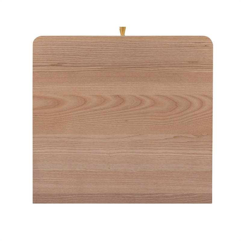 Maklaine Modern Contemporary Cane Wood Nightstand in Natural Finish
