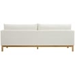 Maklaine Linen Cream Sofa Rectangular 89.5