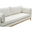 Maklaine Linen Cream Sofa Rectangular 89.5