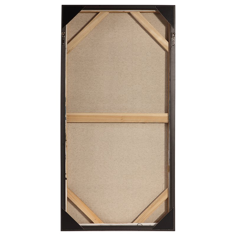 Maklaine Crashing Waves Wood Plastic Abstract Art in Multi-Color (Set of 3)