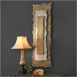 Maklaine Contemporary Metal Wall Panel in Gold and Silver Finish