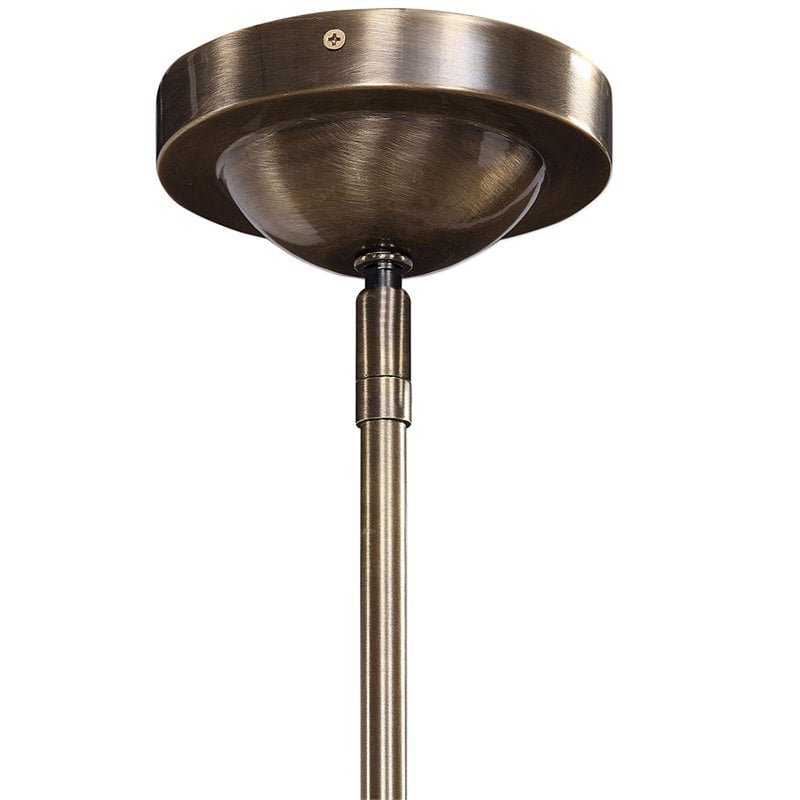 Maklaine Steel and Glass Antique Brass Chandelier Sputnik 12-Light Unassembled