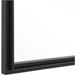 Maklaine Contemporary Iron Metal and MDF Window Mirror in Black