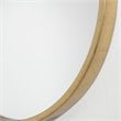 Maklaine Oval Transitional Iron Metal Mirror in Lightly Antiqued Gold