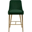 Maklaine Contemporary Green Velvet Counter/Bar Stool (Set of 4)