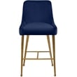 Maklaine Contemporary Navy Velvet Counter/Bar Stool (Set of 4)